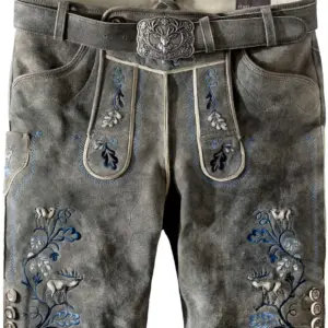 Trachtenlederhose Herbert (granit gespeckt