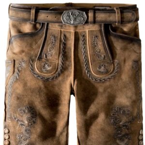 Trachtenlederhose Thomas2 (nuss geäscht