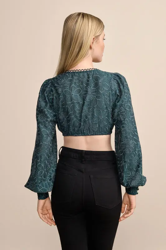 Dirndlbluse Ottilie – Bild 2