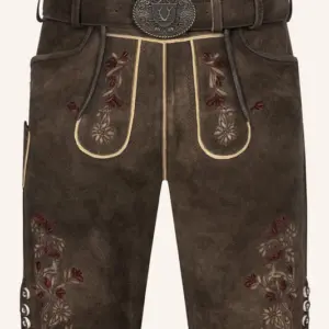 Lederhose Olivier mit Gürtel
