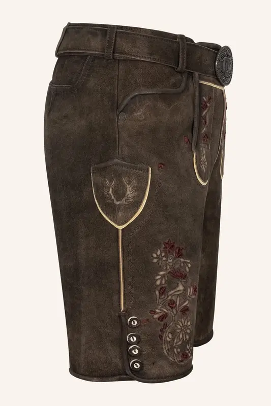 Lederhose Olivier mit Gürtel – Bild 2