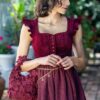Dirndl HOCHWINKEL (70 cm) ~ 30 ~ rot