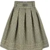 Trachtenrock mit Ornamenten (65 cm) ~ 32 ~ salbei