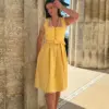 Dirndl MATILDA (65 cm) ~ 34 ~ gelb