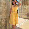 Dirndl MATILDA (65 cm) ~ 34 ~ gelb