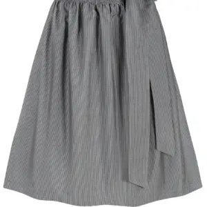 Dirndlschürze gestreift (70 cm) ~ S ~ grau