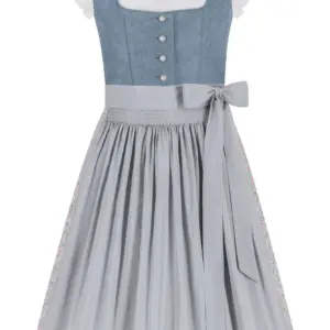 Kinderdirndl ROMINA ~ 116 ~ blaugrau