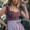 Dirndl HOCHWINKEL (70 cm) ~ 30 ~ aubergine