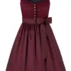 Dirndl ANTONIA (65 cm) ~ 30 ~ bordeaux