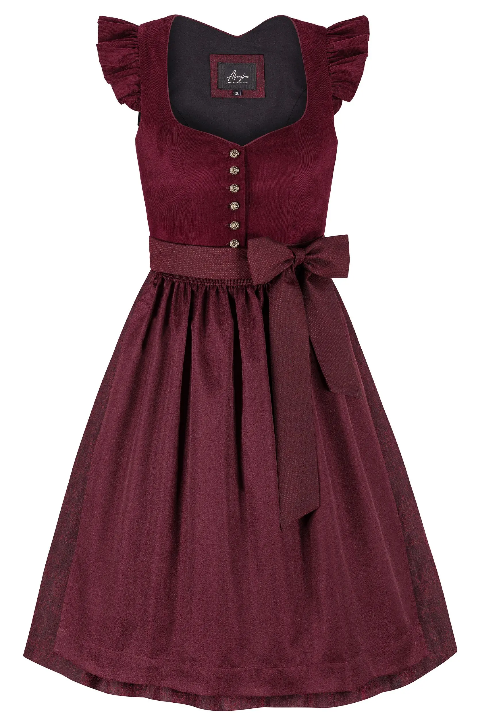Dirndl ANTONIA (65 cm) ~ 30 ~ bordeaux