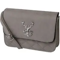 Trachtentasche Hirsch mit Steppung 003029 ~ grau