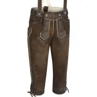 Lederhose kniebund mit H-Träger antik-nuss gespeckt Rotwand 110719