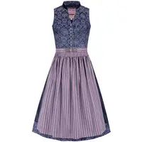 Midi Dirndl 65 cm blau beere Magda 010052 - limitiert