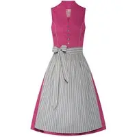 Midi Dirndl 65 cm beere grau Matilda 007858