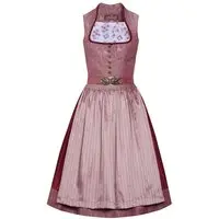 Midi Dirndl 65 cm altrosa gemustert Mila 010042
