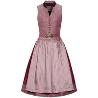 Midi Dirndl 65 cm altrosa bordeaux gemustert Ella 010043