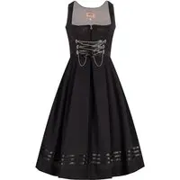 Midi Dirndl 65 cm Gastro schwarz Britta 010942