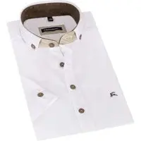 Trachtenhemd mit Hirsch-Stickerei - slimfit