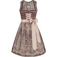 Mini Dirndl 60 cm aubergine taupe Aline 012914