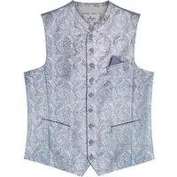 Trachtenweste blau grau Noel 013013