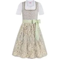 Kinder Dirndl grau gold 013785