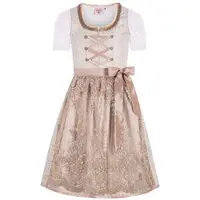 Kinder Dirndl grau taupe Thea 014173