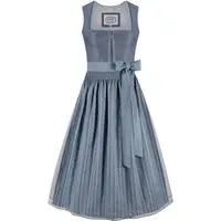 Dirndl lang 85 cm blau grau Lina 014178