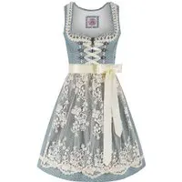 Mini Dirndl 60 cm hellblau creme Daria 014455