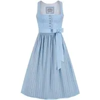 Dirndl lang 85 cm hellblau gemustert Sophie 014668