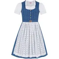 Kinder Dirndl blau weiß Mina 014804