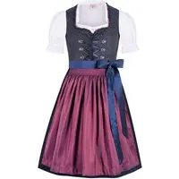 Kinder Dirndl dunkelblau lila Franzi 014808