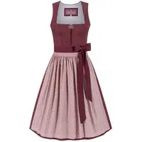Midi Dirndl 65 cm dunkelrot altrosa Magdalena 014820