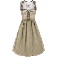 Midi Dirndl 65 cm taupe salbei Leni 015773