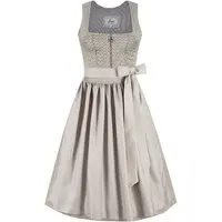 Midi Dirndl 70 cm grau taupe Rebecca 015870