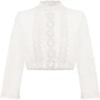 Dirndlbluse Spitze creme 011697