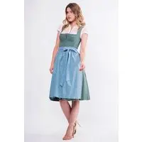 Midi Dirndl 65 cm salbei hellblau Frieda 016550