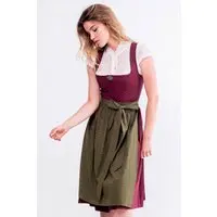Midi Dirndl 65 cm beere oliv Frieda 016555