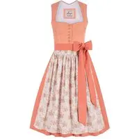 Midi Dirndl 70 cm apricot creme Samtcord Christin 017126