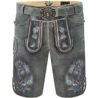 Lederhose HEINZ ~ ~ blau, grau
