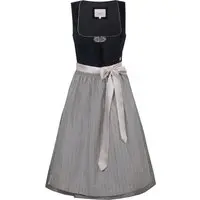 Dirndl ÜBERSEE (65 cm) schwarz coffee ~ ~ schwarz taupe
