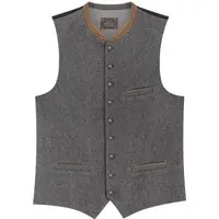 Trachtenweste ALOIS ~ ~ anthrazit, braun