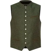 Trachtenweste oliv braun Johann 014535 - slimfit