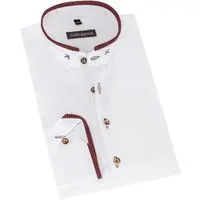 Trachtenhemd VINZENT (slim fit) ~ ~ weiß, rot