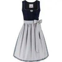 Dirndl FRIEDA (65 cm) ~ ~ dunkelblau, silber