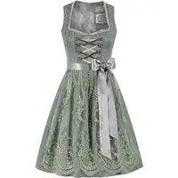 Mini Dirndl 60 cm salbei geblümt Sharon 014616
