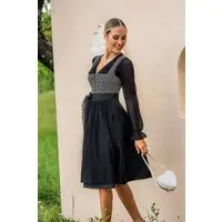 Dirndl ENSDORF (65 cm) schwarz ~ ~ schwarz