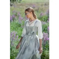 Dirndl PEGNITZ (65 cm) pastellgrau ~ ~ silber