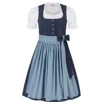 Kinderdirndl NINA ~ ~ dunkelblau, hellblau