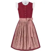 Kinderdirndl ROSALIE ~ ~ dunkelrot, altrosa