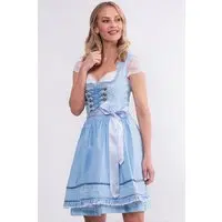 Mini Dirndl 55 cm hellblau Leonie 014962